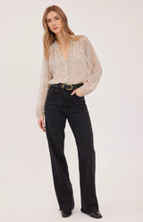 Annie Blouse | Cream Print