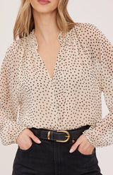 Annie Blouse | Cream Print