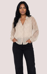 Annie Blouse | Cream Print