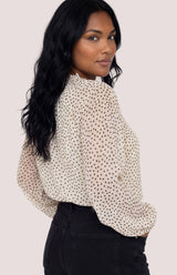 Annie Blouse | Cream Print