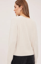Filomena V-Neck Sweater | Cream