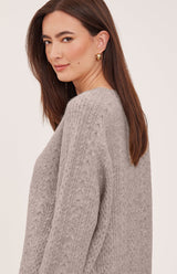 Lori Sweater | Heather Pebble