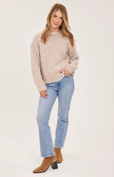 Tova Pullover Sweater | Heather Pebble