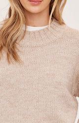 Tova Pullover Sweater | Heather Pebble