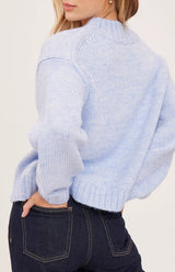 Tova Pullover Sweater | Heather Skyline