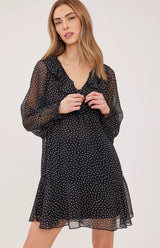 Esmeralda Mini Dress | Black Print