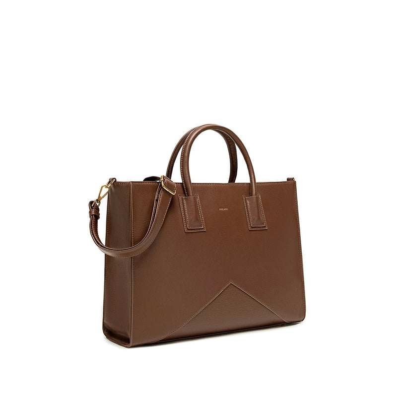 Greta Work Tote | Espresso Brown