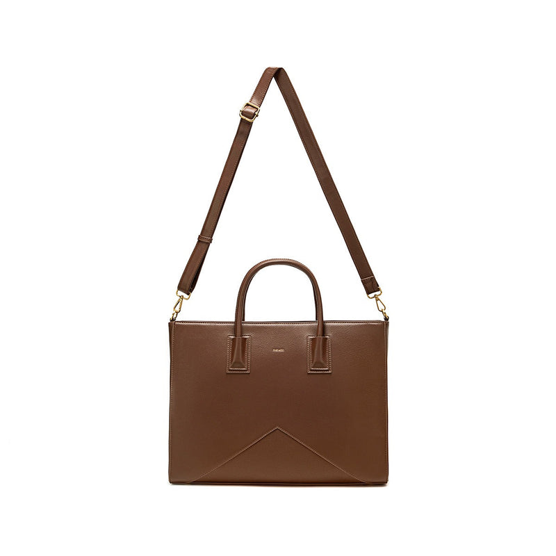 Greta Work Tote | Espresso Brown