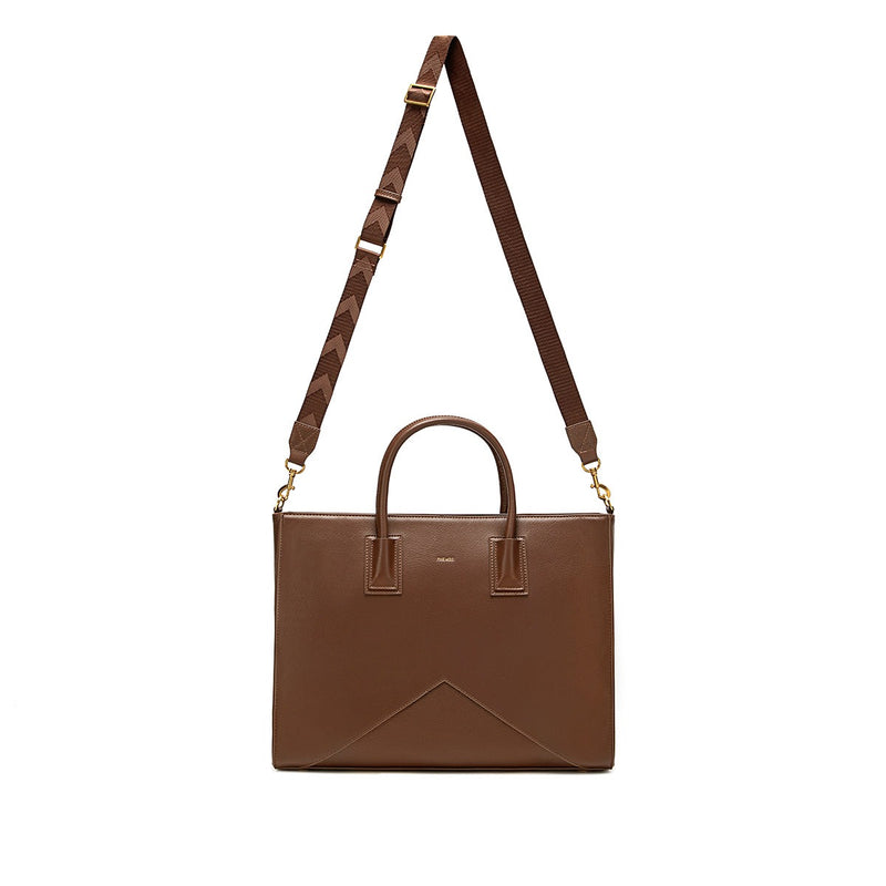 Greta Work Tote | Espresso Brown