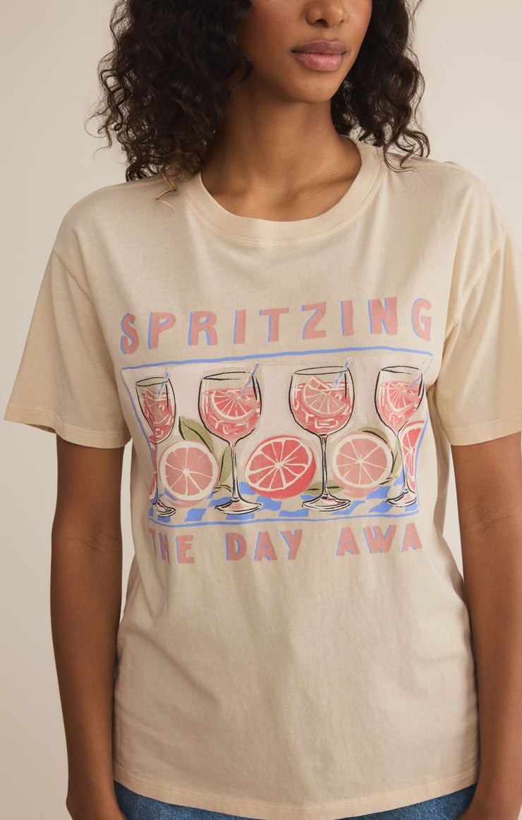 Spritz Boyfriend Tee | Sandshell