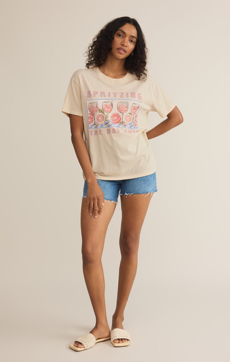 Spritz Boyfriend Tee | Sandshell