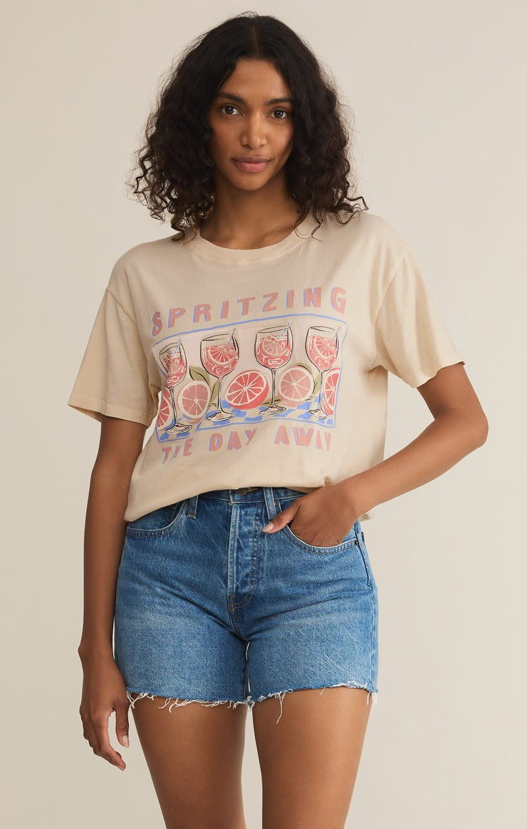 Spritz Boyfriend Tee | Sandshell