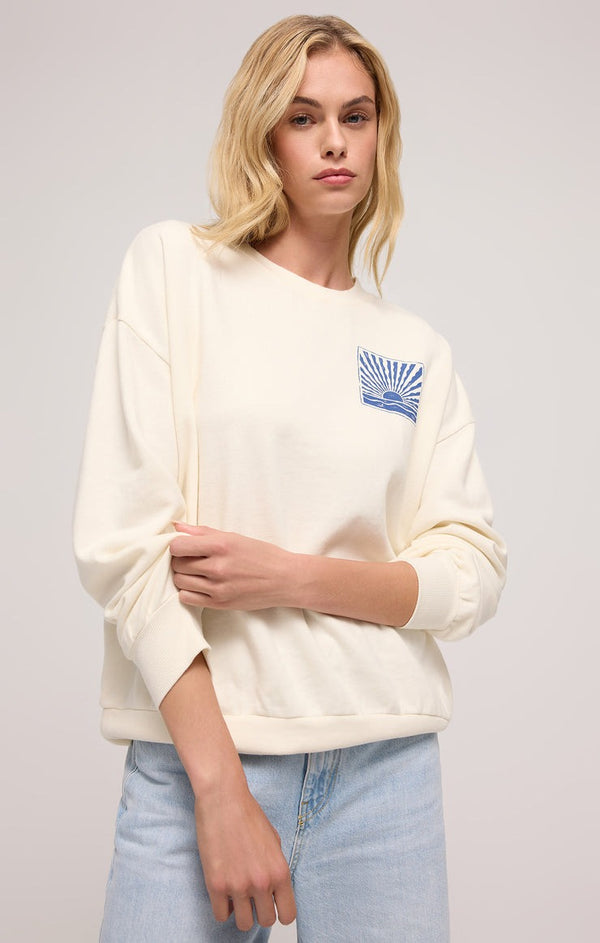 Horizon Sunday Sweatshirt | Sea Salt