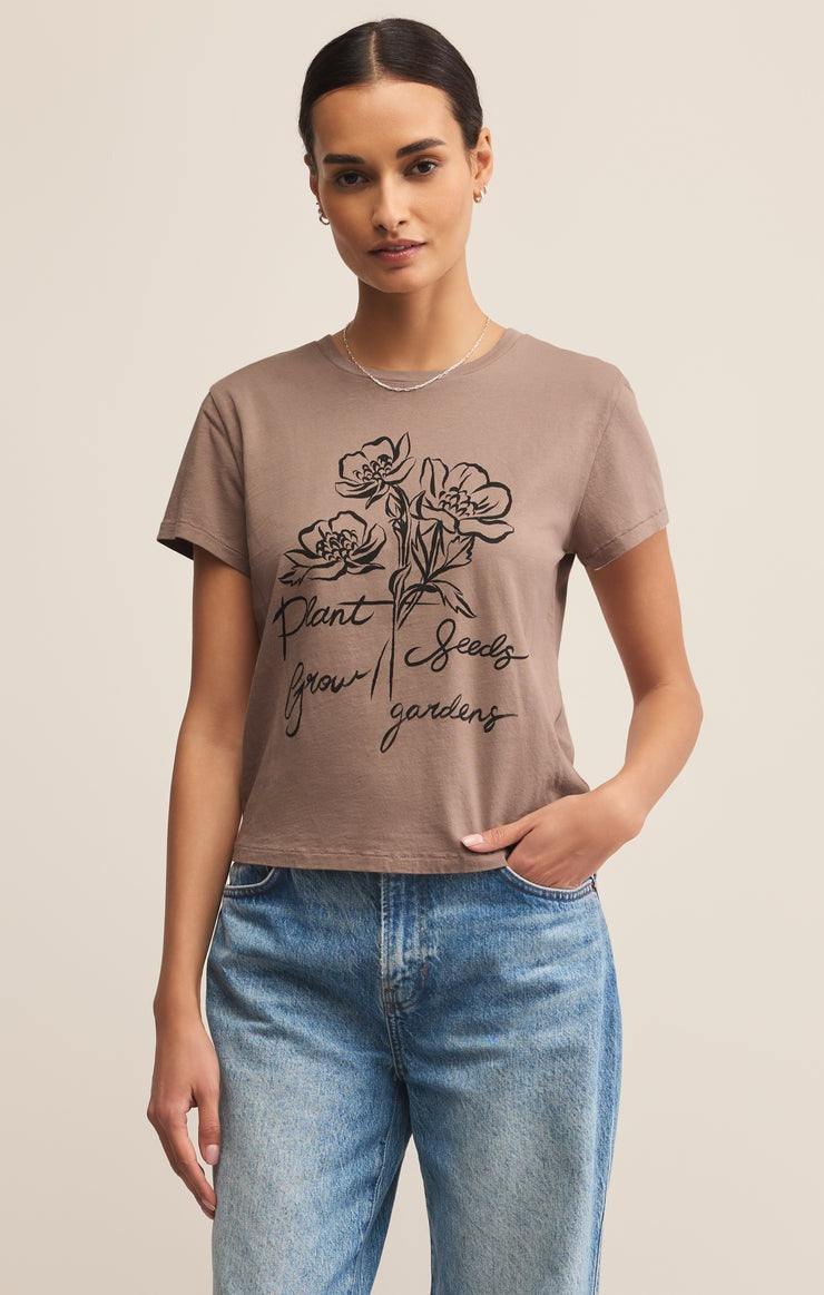 Grow Gardens Tee | Smokey