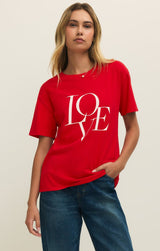 Love You Boyfriend Tee | Kiss Me Red - FINAL SALE