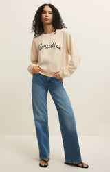 Paradise Boyfriend Sweatshirt | Linen