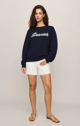 Seaside Boyfriend Sweatshirt | Eclipse