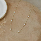 Gina Necklace | Gold Mother of Pearl