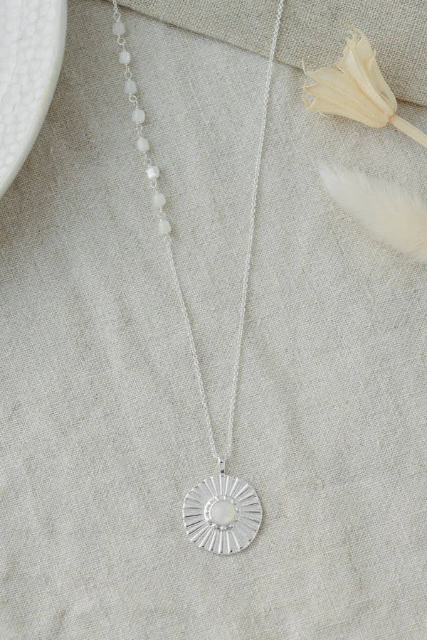 Godiva Necklace | Silver/Mother Of Pearl