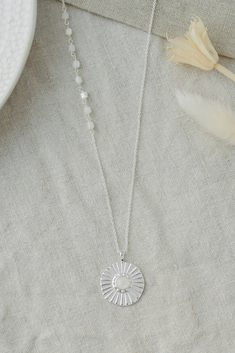 Godiva Necklace | Silver/Mother Of Pearl