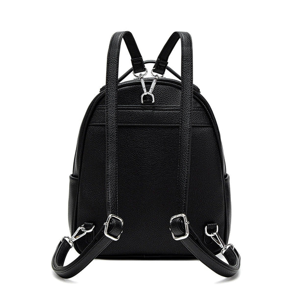 Hannah Backpack | Black Pebbled