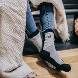 Hiker Alpaca Socks | Black