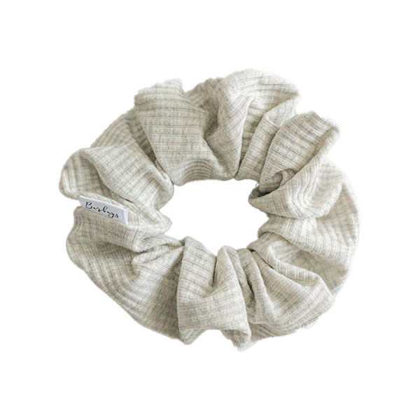 Barbays Scrunchie | Heathered Grey Medium Rib