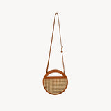 Round Cane Accent Bag | Caramel