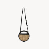 Round Cane Accent Bag | Black