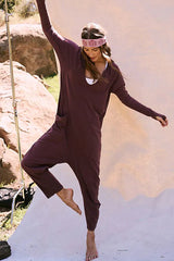 Hot Shot Long Sleeve Onesie | Dark Espresso