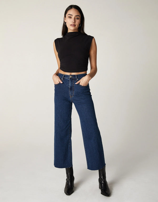 Noemi Wide Leg Crop Jeans | Pacific Coast