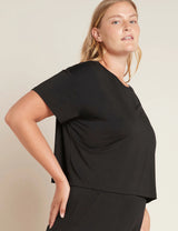 Downtime Crop Tee | Black