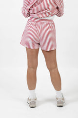 Kaitlin Cotton Short | Faded Red Stripe