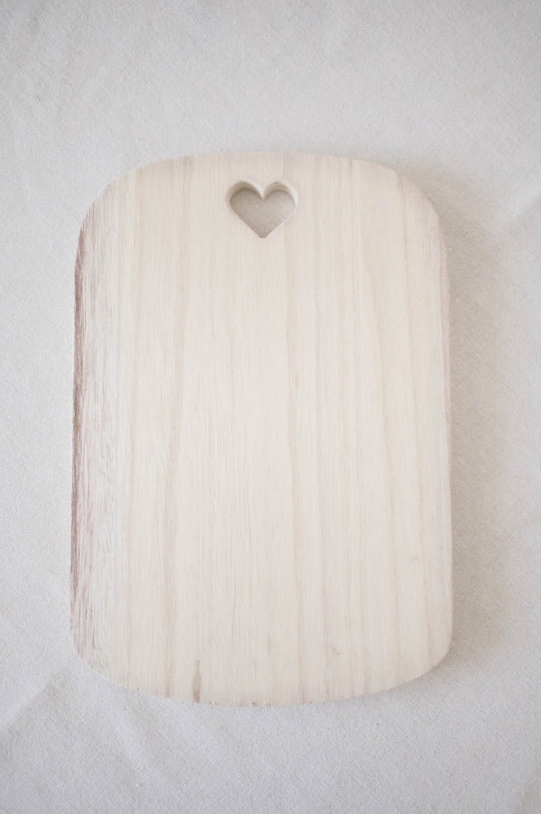 Carved Heart Serving Tray | Small
