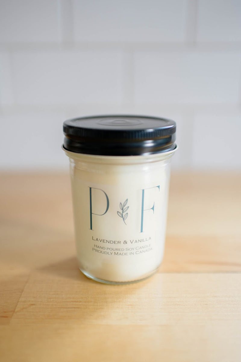 Lavender & Vanilla 8oz Soy Candle