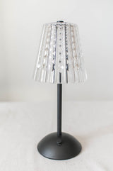 Crystal Shade LED Table Light | Black