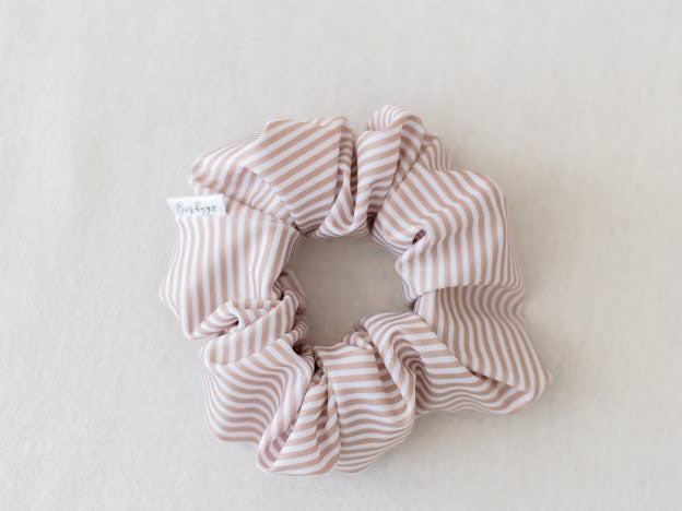 Barbays Scrunchie | Neutral Beach Stripe