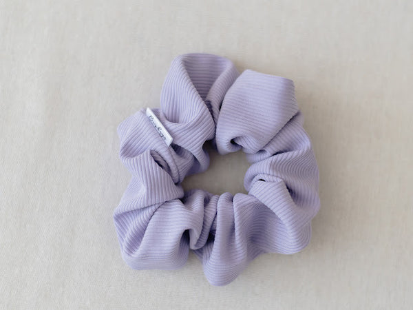 Barbays Scrunchie | Lavender Blossom Rib Knit