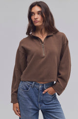Celeste Quarter Zip | Teak
