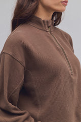 Celeste Quarter Zip | Teak