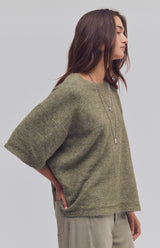 Margot Sweater Tee | Kalamata Melange