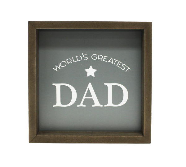 Greatest Dad Block Sign