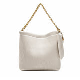 Isabella Shoulder Bag | Coconut Cream Pleated