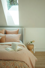 Lina Linen Queen Duvet Set Peony {Online Exclusive}