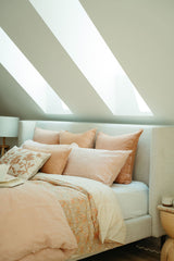 Lina Linen Queen Duvet Set Peony {Online Exclusive}