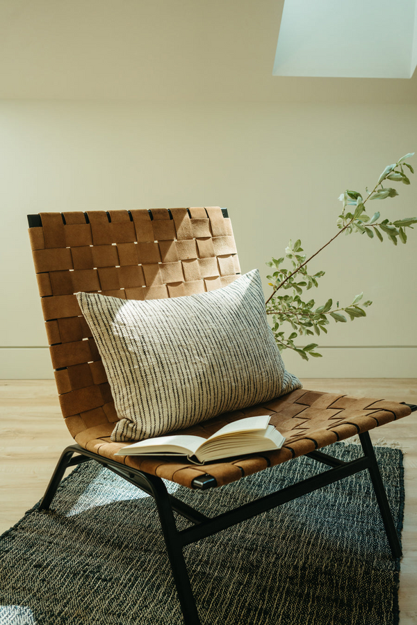 Ticking Stripe Linen Cushion | 16x24