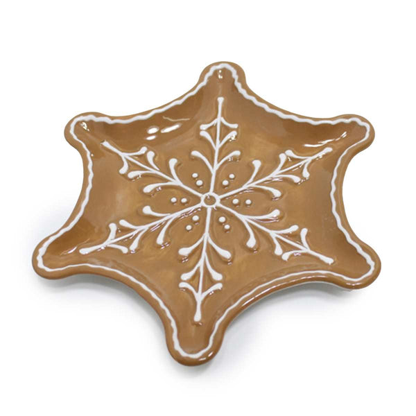 Gingerbread Snowflake Plate