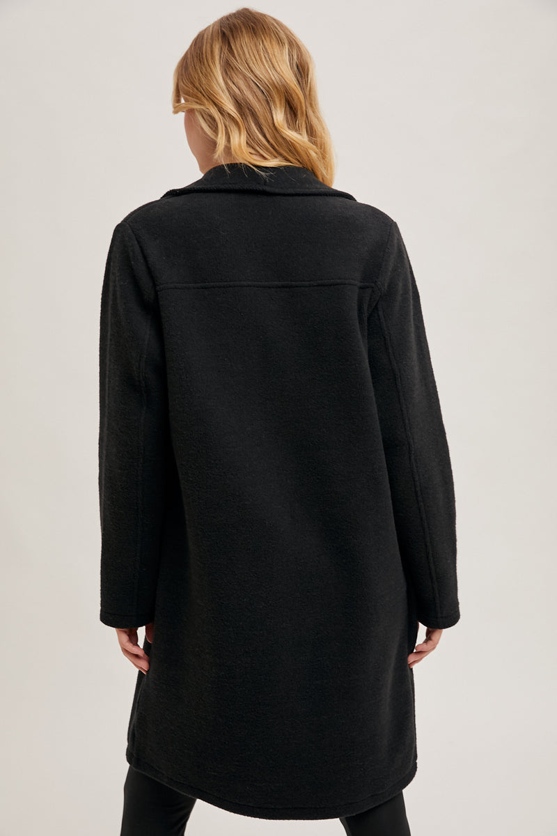 Fleece coatigan outlet