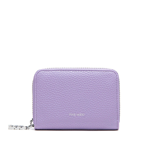 Kimi Card Wallet | Lavender Pebbled
