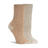 Sweater Knit Socks 2 Pack | Taupe